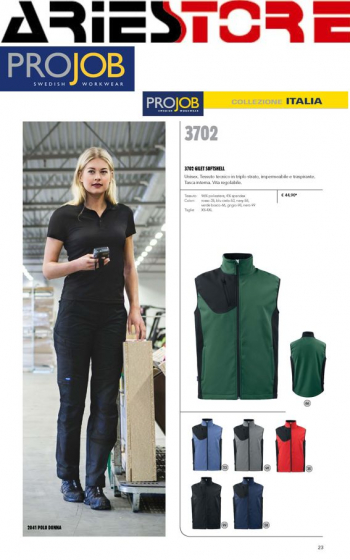 Gilet softshell Projob 3702