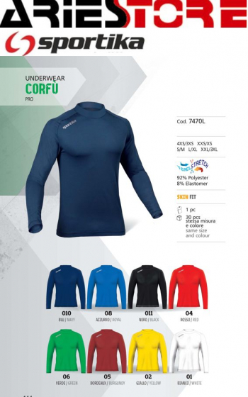 Corfù shirt Sportika 7470L