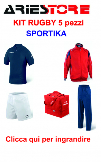 Rugby kit 5 pezzi Sportika